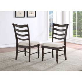 2 Steve Silver Hutchins Dusty Espresso Side Chairs