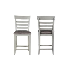 2 Steve Silver Hyland Gray Counter Chairs