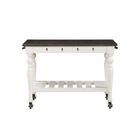 Steve Silver Joanna Ivory Two Tone Kitchen Cart