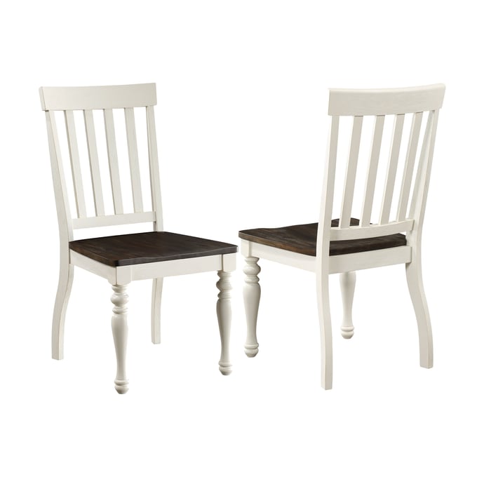 2 Steve Silver Joanna Ivory Mocha Side Chairs SSF-JA600S