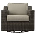 Jones Swivel Lounge Chr w/ .5 Round Wkr