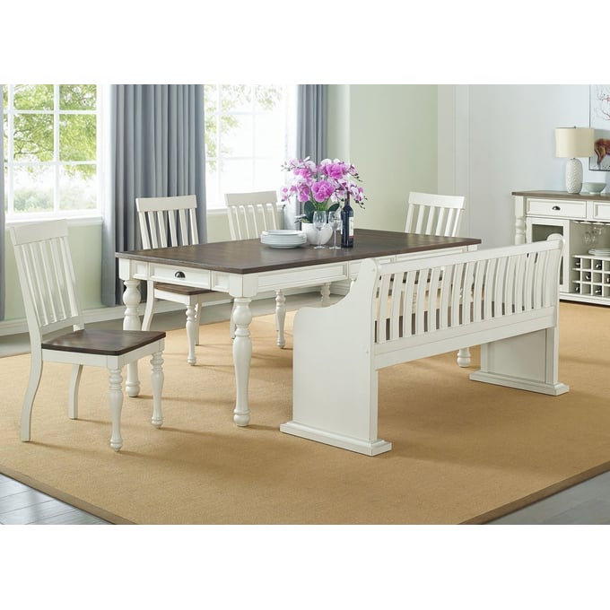 Steve Silver Joanna Ivory 6pc Dining Room Set SSF-JA500-DR-S2