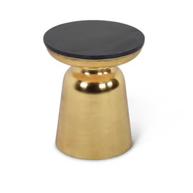 Steve Silver Jovana Brushed Bronzed Gold Round End Table