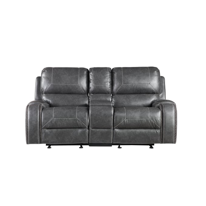 Steve Silver Keily Garrulous Grey Manual Console Loveseat SSF-KE800CLG