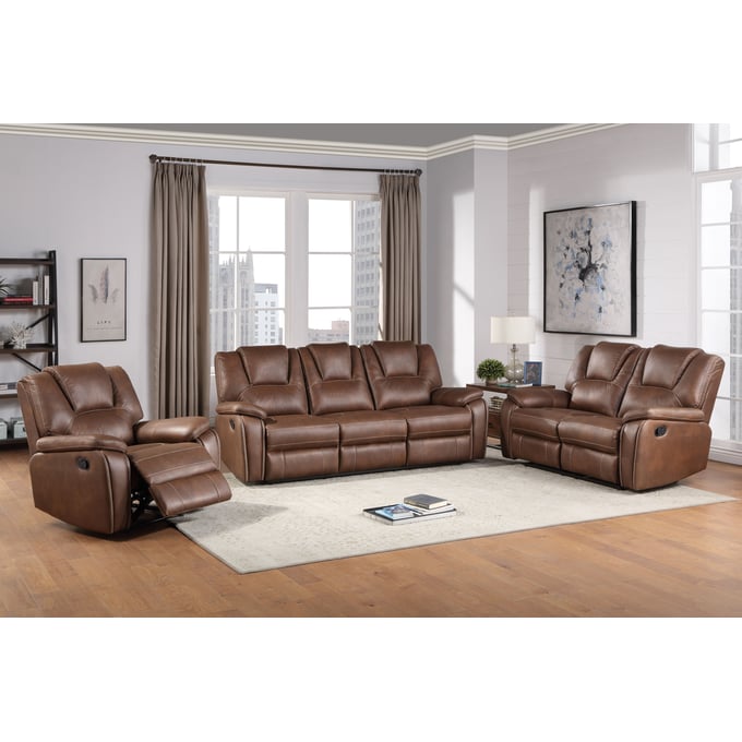 Steve Silver Katrine Chestnut Brown 3pc Living Room Set SSF-KT800-LR-S1