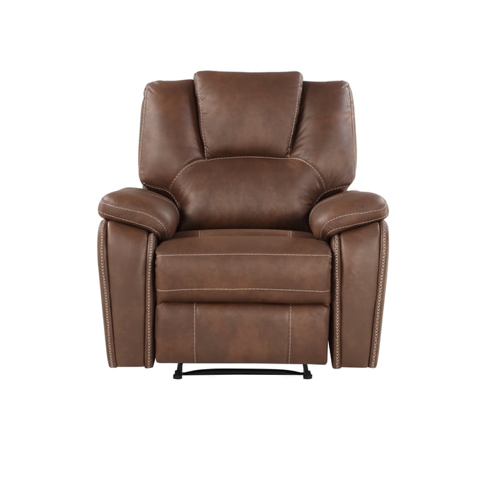 Steve Silver Katrine Chestnut Brown Manual Recliner SSF-KT800CB