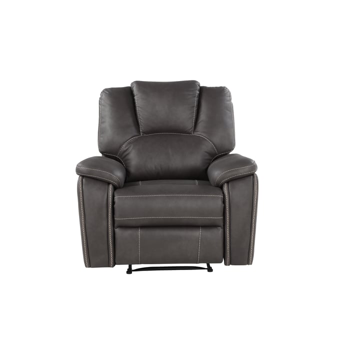 Steve Silver Katrine Charcoal Manual Recliner SSF-KT800CC