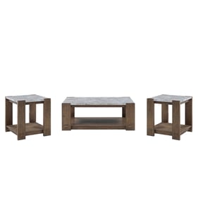 Steve Silver Libby Dusty Caramel 3pc Coffee Table Set