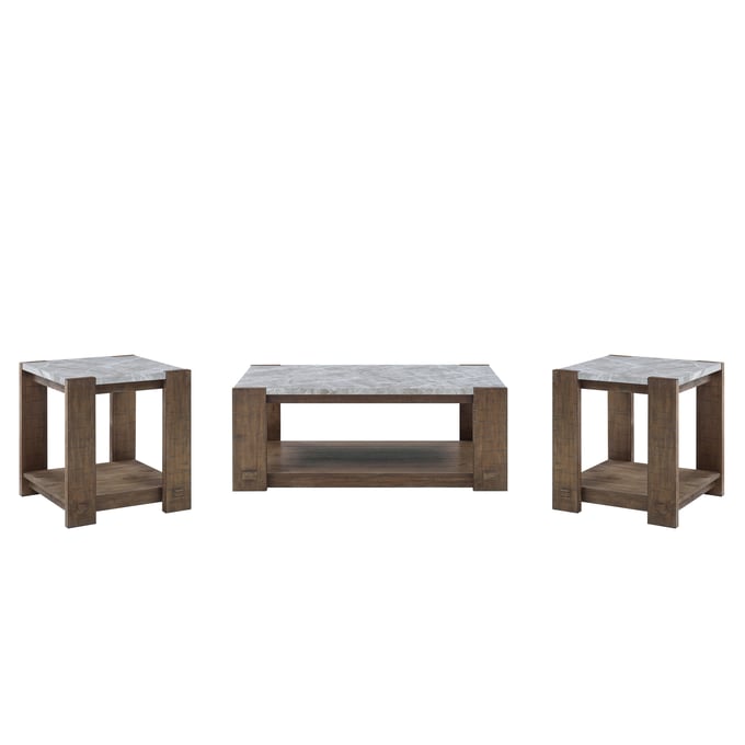 Steve Silver Libby Dusty Caramel 3pc Coffee Table Set SSF-LB100-2E-3PC