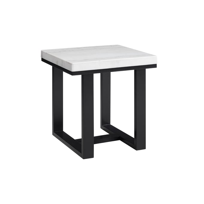 Steve Silver Lucca Espresso White Marble Top End Table SSF-LC200E