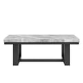 Lucca Gray Marble Top Cocktail Table