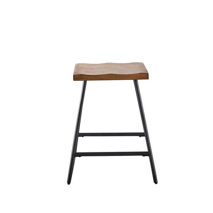 2 Steve Silver Landon Natural Honey Counter Stools SSF-LD600CS