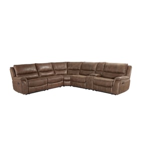 Steve Silver Lehi Brindle Manual 6pc Reclining Sectional