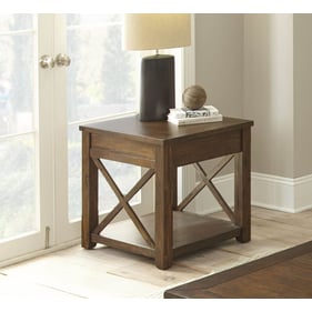 Steve Silver Lenka Mocha Oak End Table