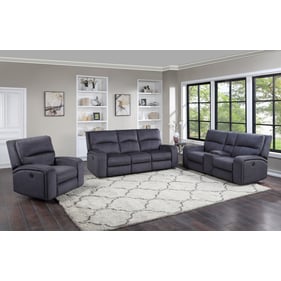 Steve Silver Lovell Charcoal Power 3pc Living Room Set