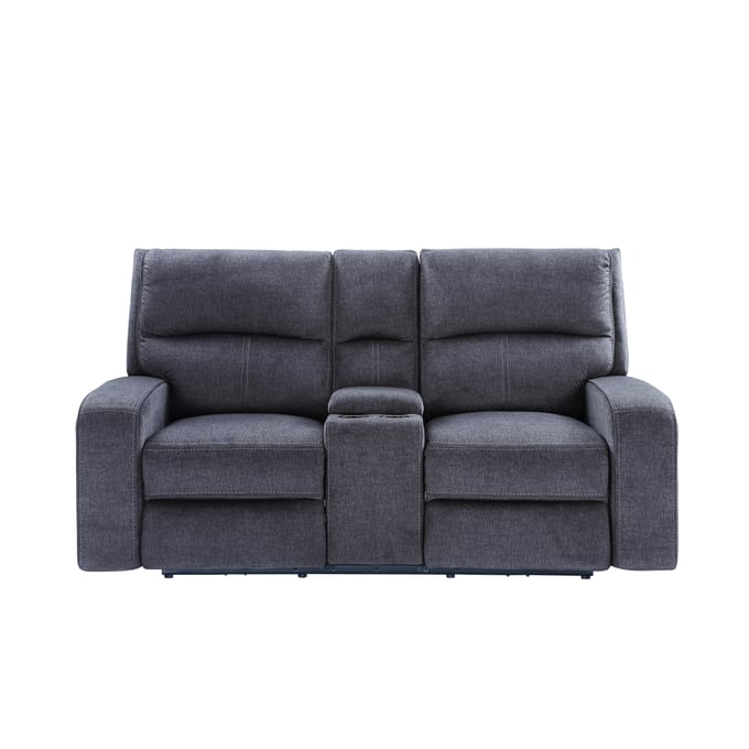 Steve Silver Lovell Charcoal Power Console Loveseat SSF-LO5168CLC