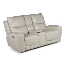 Steve Silver Laurel Ivory Power Reclining Console Loveseat