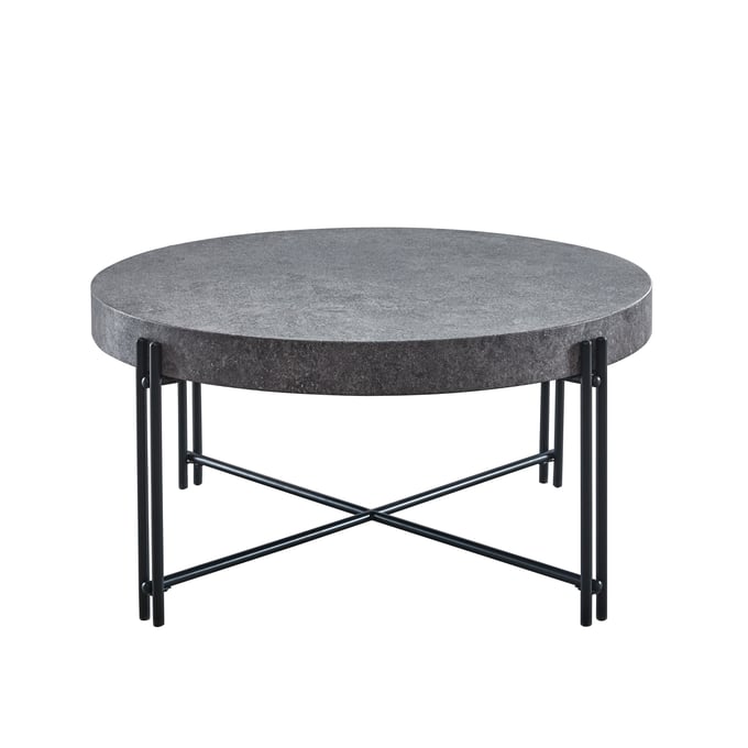 Steve Silver Morgan Gray Round Cocktail Table SSF-MG200C