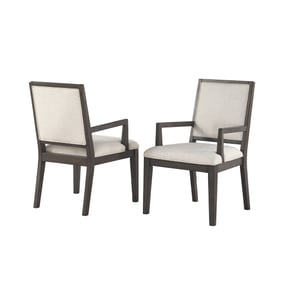 2 Steve Silver Mila White Arm Chairs