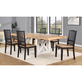 Steve Silver Magnolia Ebony 7pc Dining Set