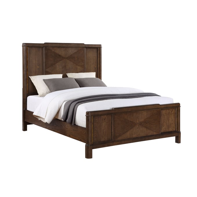 Steve Silver Milan Brown Walnut Queen Bed SSF-MN900-QBED