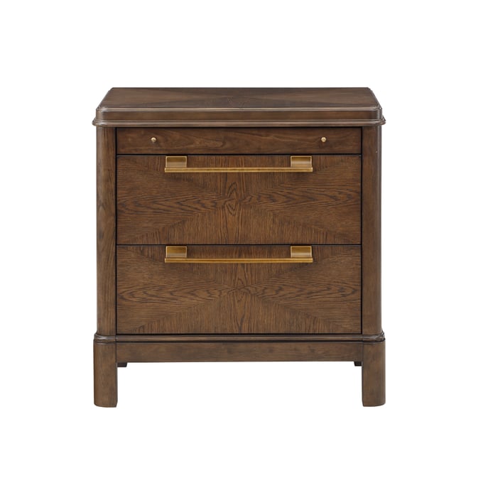 Steve Silver Milan Brown Walnut Nightstand SSF-MN900NS