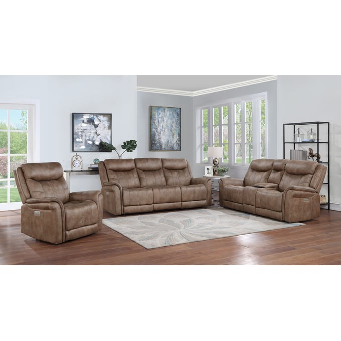 Steve Silver Morrison Camel 3pc Power Living Room Set SSF-MOR950-LR-S1