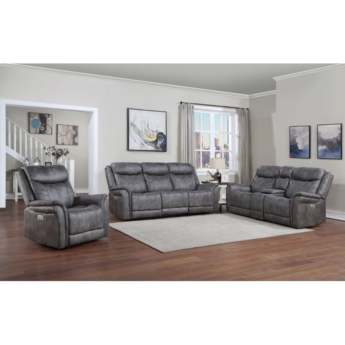 Steve Silver Morrison Stone 3pc Power Living Room Set SSF-MOR950-LR-S2