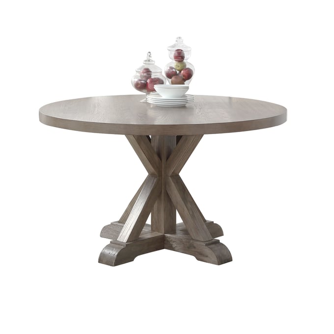 Steve Silver Molly Grey Oak Round Dining Table SSF-MY4848T