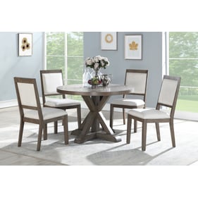 Steve Silver Molly Grey Oak 48 Inch 5pc Dining Set