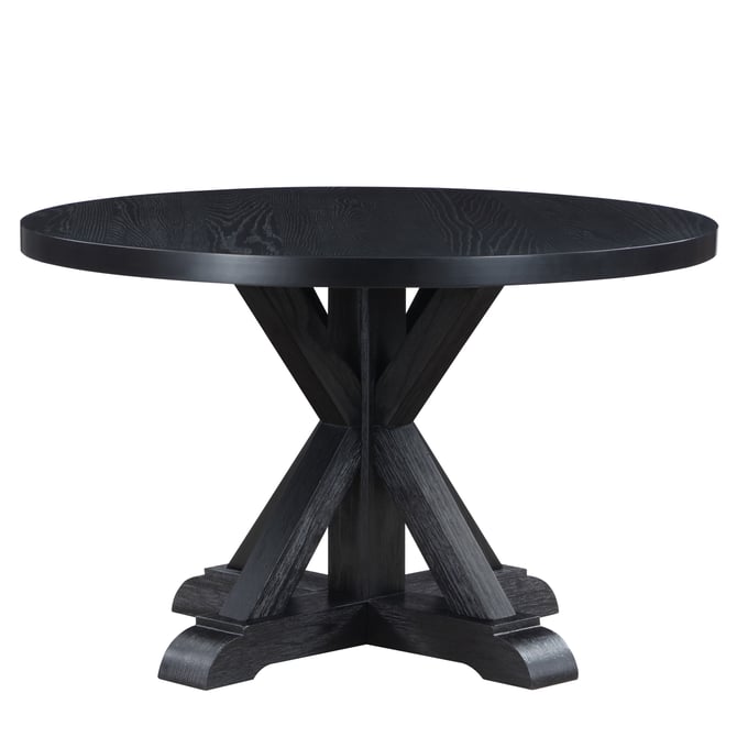 Steve Silver Molly Black Round Dining Table SSF-MY4848TK