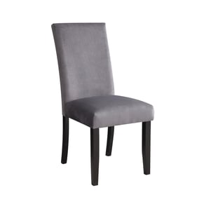 2 Steve Silver Napoli Gray Velvet Side Chairs