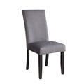 Napoli Gray Velvet Side Chair