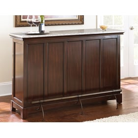 Steve Silver Newbury Cherry Silver Stone Top Bar Unit