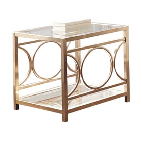 Steve Silver Olympia Gold Chrome End Table