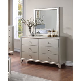 Steve Silver Omni Champagne Dresser and Mirror