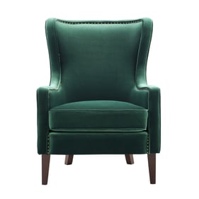 Steve Silver Rosco Emerald Velvet Accent Chair with Nailhead