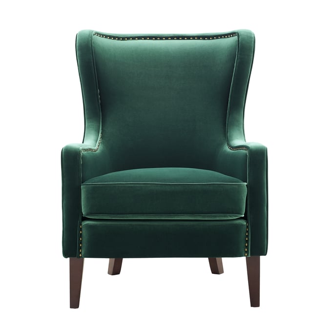 Steve Silver Rosco Emerald Velvet Accent Chair with Nailhead SSF-RC850ACG