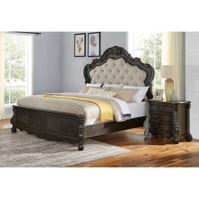 Steve Silver Rhapsody Molasses 2pc Bedroom Set with Queen Bed SSF-RH900-BR-S2