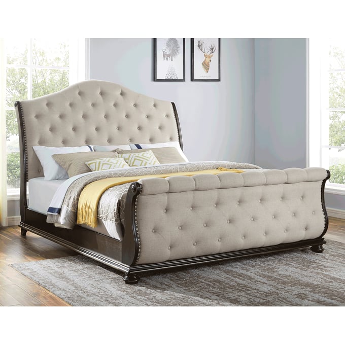 Steve Silver Rhapsody Molasses King Sleigh Beds SSF-RH900-SLBED-V