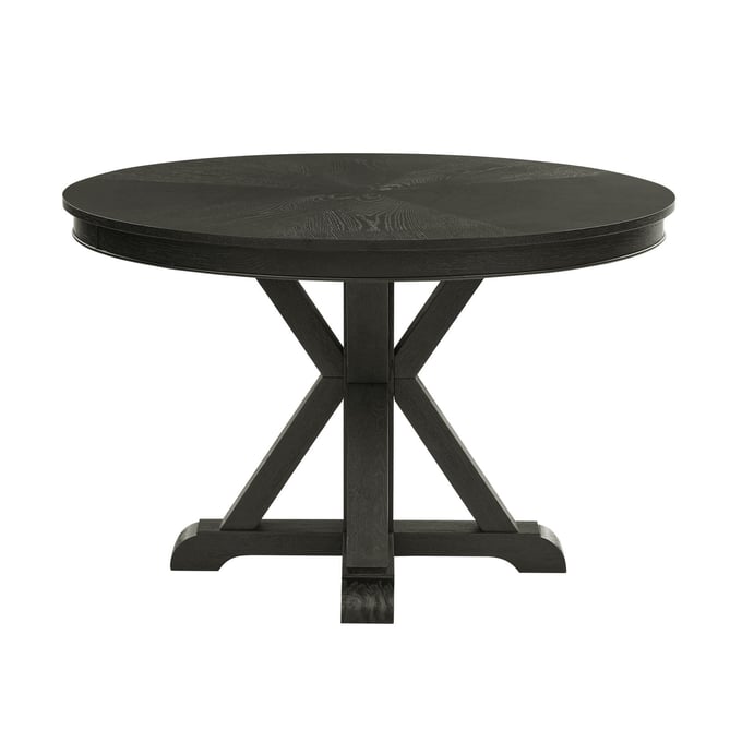 Steve Silver Rylie Black Round Dining Table SSF-RL500KTT-DT