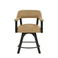 Rylie Counter Camel PU Arm Chair