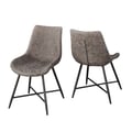 Ramona Brown PU Side Chair