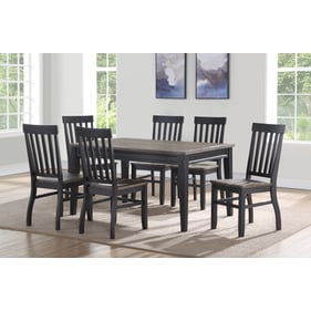 Steve Silver Raven Ebony Noir 7pc Dining Set