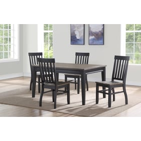 Steve Silver Raven Ebony Noir 5pc Dining Set