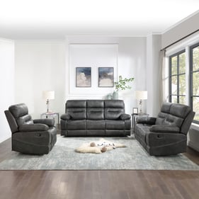 Steve Silver Rudger Moonlight Gray 3pc Living Room Set