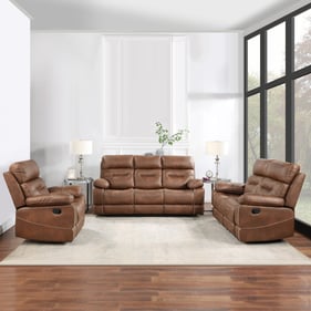 Steve Silver Rudger Chestnut Brown 3pc Living Room Set