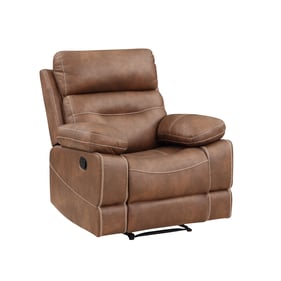 Steve Silver Rudger Chestnut Brown Manual Recliner