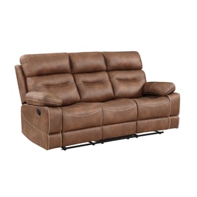 Steve Silver Rudger Chestnut Brown Manual Sofa