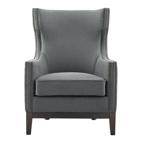 Steve Silver Roswell Gray Accent Chair with Nailhead